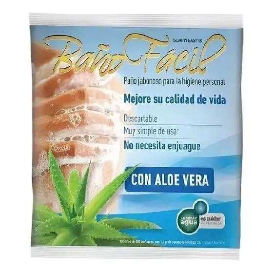 BAÑO FACIL CON ALOE VERA 10 PAÑOS