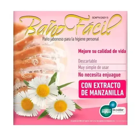 BAÑO FACIL CON EXTRACTO DE MANZANILLA X 10