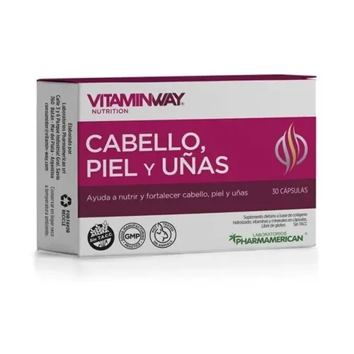 CABELLO, PIEL Y UÑAS VITAMIN WAY caps.x 30