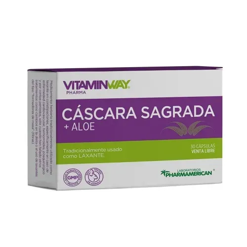 CASCARA SAGRADA+ALOE VITAMIN WAY caps.x 30