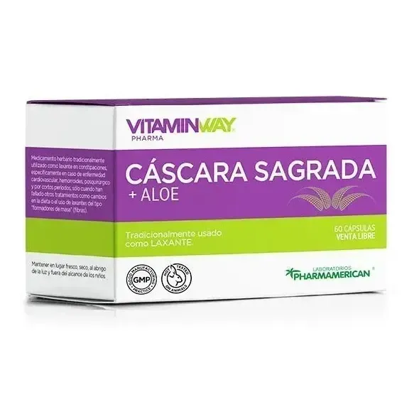 CASCARA SAGRADA+ALOE VITAMIN WAY caps.x 60
