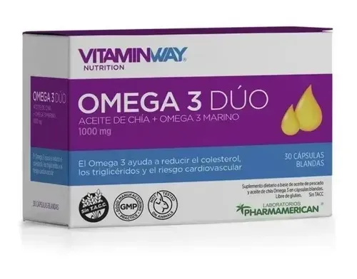 OMEGA 3 DUO VITAMIN WAY caps.x 30