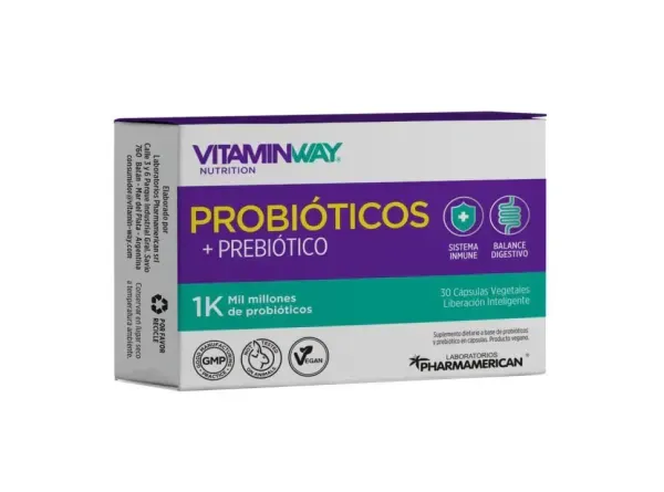PROBIOTICOS+PREBIOTICO VITAMIN WAY caps.x 30