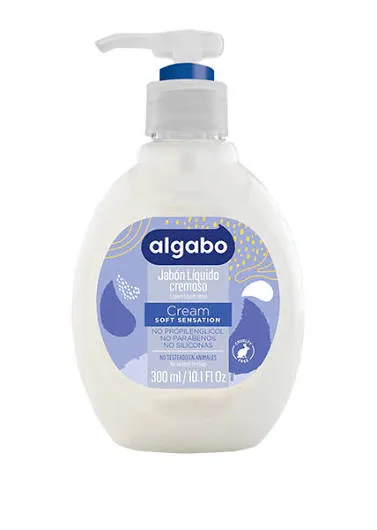 ALGABO JABON LIQUIDO CREMOSO 300ML.